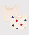 Lot de 2 bavoirs cœur bébé en coton variante 1
