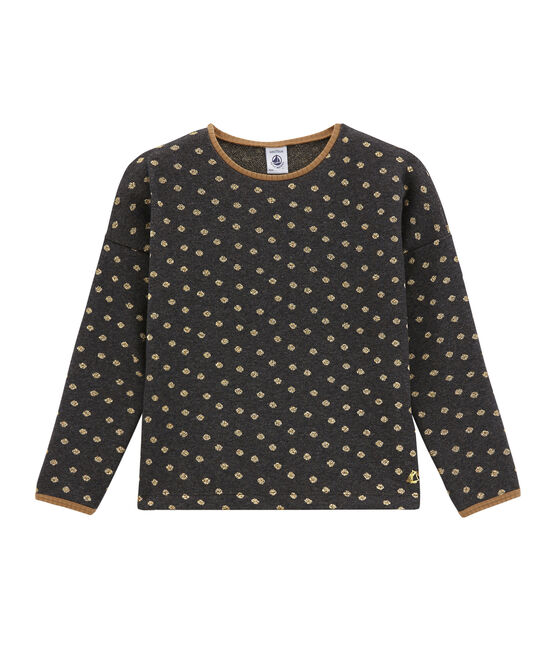 Blouse enfant fille noir CITY/jaune DORE