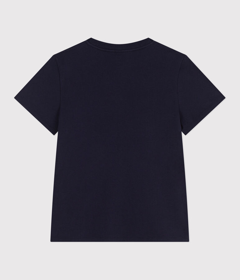 Tee-shirt Femme Le Droit en coton uni bleu SMOKING