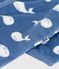 Surpyjama b&eacute;b&eacute; en polaire imprim&eacute; baleine bleu/blanc