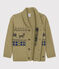 Cardigan laine et coton enfant garçon JERRYCAN MOULINE/ MULTICO