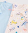 Lot de 2 tee-shirts manches courtes animaux yoga petite fille variante 1