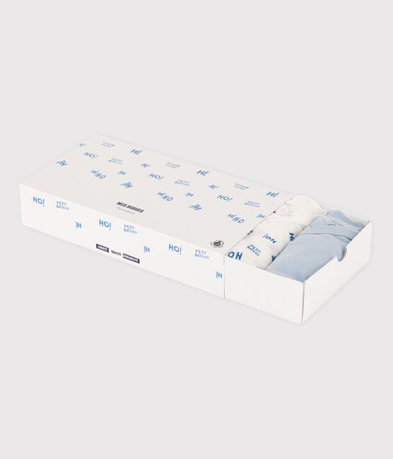 Lot de 5 bodies manches longues bébé en coton variante 1