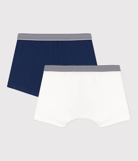 Lot de 2 boxers garçon en coton biologique et élasthanne variante 1