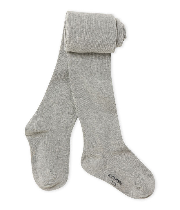 Collant fille gris