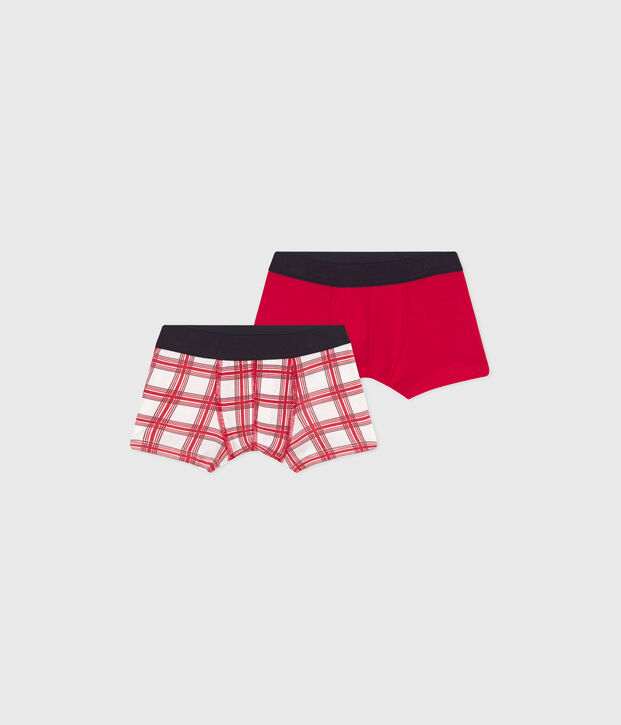 Lot de 2 boxers en coton multicouleur