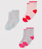 Lot de 3 paires de chaussettes bébé fille variante 1