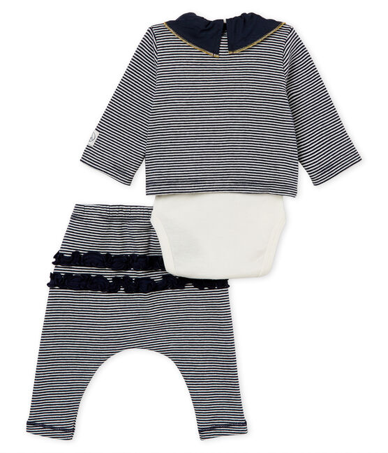 Ensemble 3 Pieces Rayees Bebe Fille Variante 1 Petit Bateau Ensemble 3 Pieces Rayees Bebe Fille Variante 1 Petit Bateau