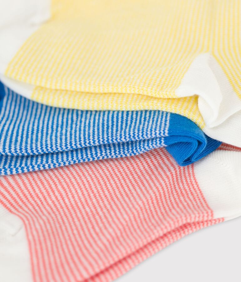 Lot de 3 paires de chaussettes enfant fille multicouleur