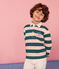Rugby polo enfant garçon vert PINEDE/rose ROSAKO