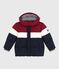 Doudoune enfant unie colorblock bleu SMOKING/blanc MULTICO