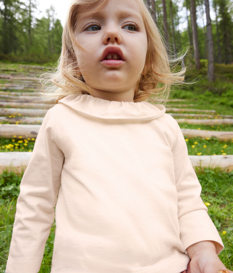 Blouse manches longues en jersey b&eacute;b&eacute; &eacute;cru AVALANCHE