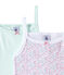 Lot de 2 chemises à bretelles fille blanc LOT
