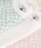 Lot de 3 bodies manches courtes en coton fleuri bébé variante 1