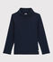 Sous-pull en coton enfant fille / garçon bleu SMOKING