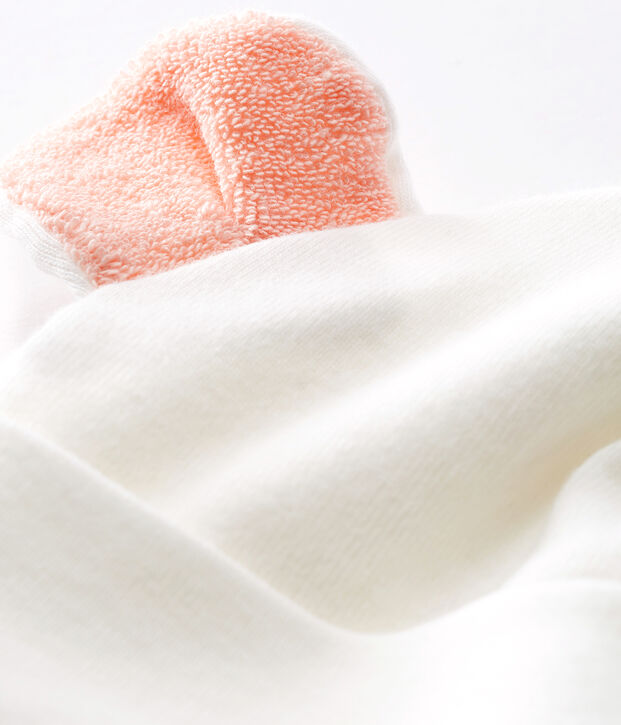 Bonnet b&eacute;b&eacute; en c&ocirc;te blanc