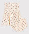 Robe et bloomer imprimés en gaze de coton bébé blanc AVALANCHE/ MULTICO