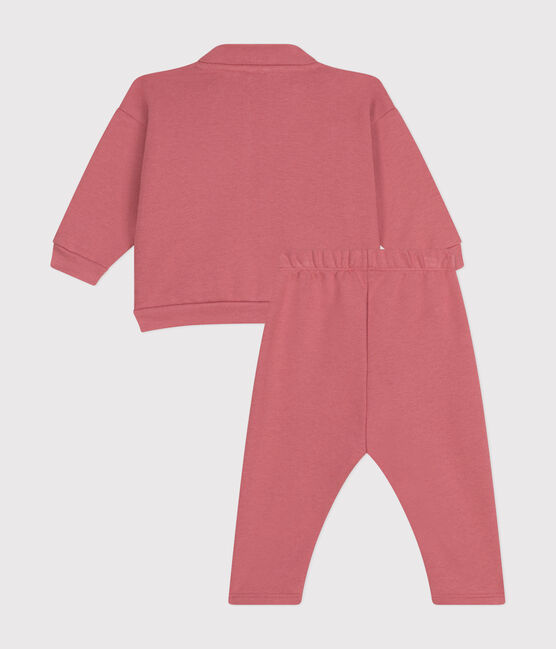 Ensemble sweatshirt et pantalon bébé rose ROSEWOOD
