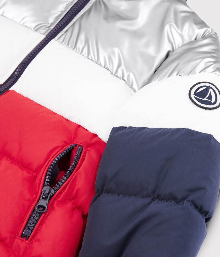 Doudoune enfant Gar&ccedil;on bleu/rouge/blanc