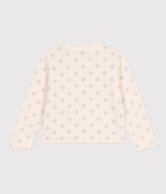 Cardigan en tubique imprimé enfant fille beige AVALANCHE/ ARGENT