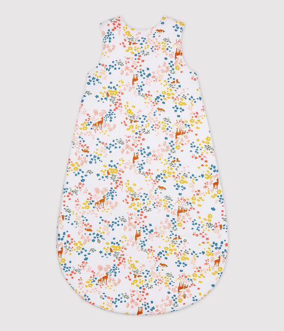 GIGOTEUSE À FLEURS BÉBÉ EN COTON BIOLOGIQUE TOG 2  blanc MARSHMALLOW/blanc MULTICO