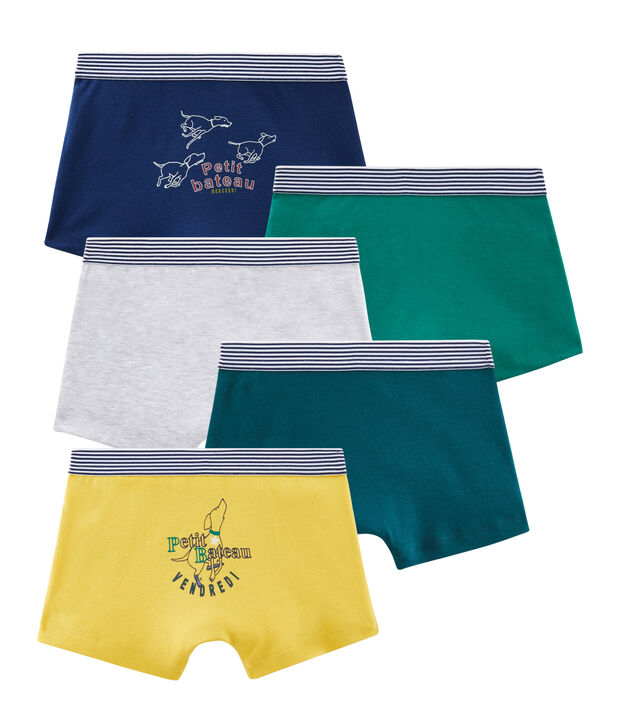 Lot de 5 boxers petit gar&ccedil;on multicouleur