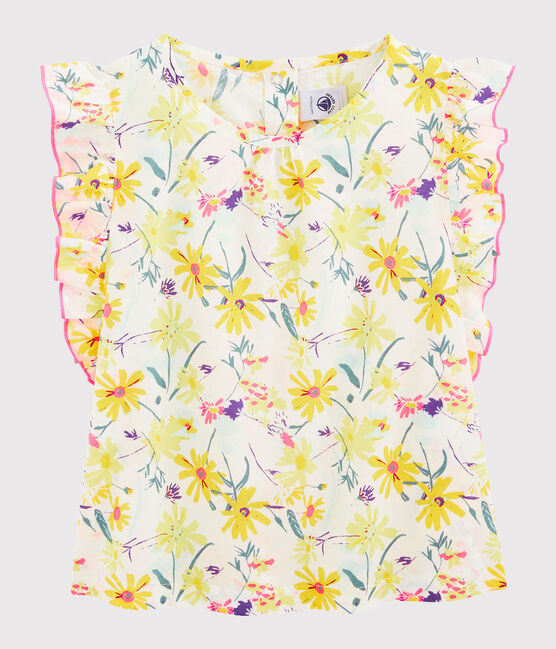 Blouse enfant fille blanc MARSHMALLOW/blanc MULTICO