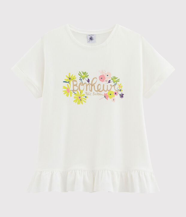 Tee-shirt enfant fille blanc