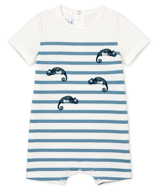 Combicourt Bebe Garcon Manches Courtes Marshmallow Fontaine Petit Bateau