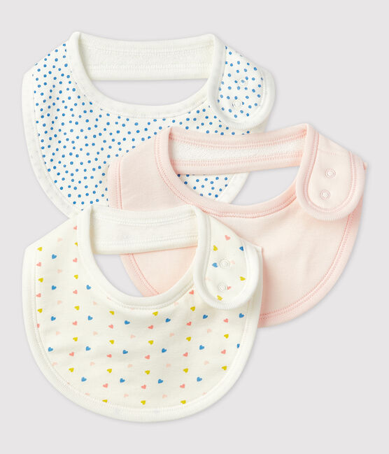 Lot de 3 bavoirs bébé en coton biologique variante 2