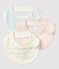 Lot de 3 bavoirs bébé en coton biologique variante 2