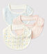 Lot de 3 bavoirs bébé en coton biologique
