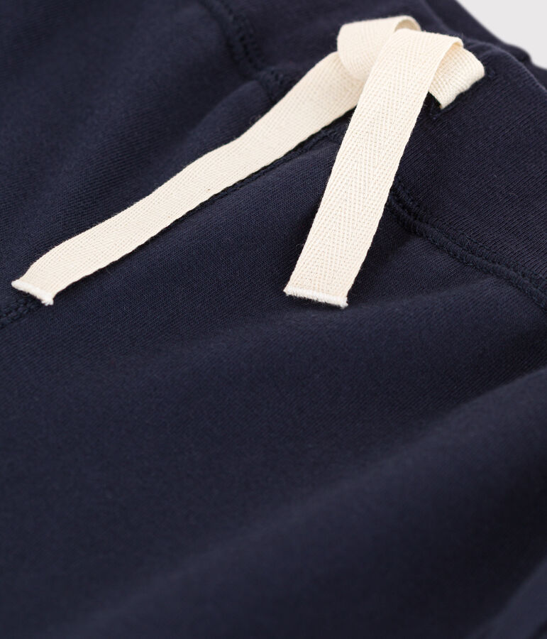 Bermuda en coton enfant gar&ccedil;on bleu SMOKING