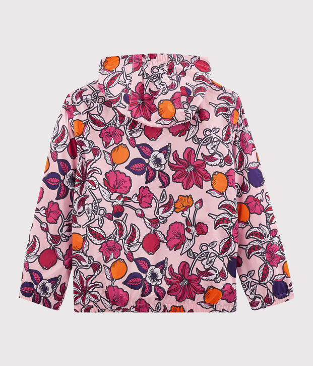Coupe-Vent anti-UV UPF 50+ enfant fille rose/multicouleur