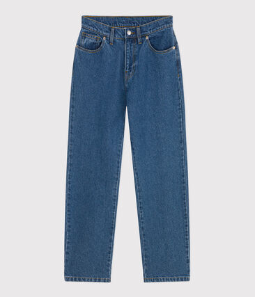 Pantalon droit en denim Femme