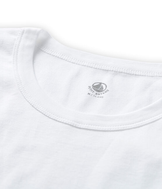 Tee-shirt manches courtes col rond homme blanc ECUME