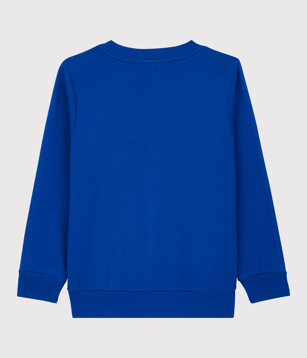 Sweatshirt en coton l&eacute;ger enfant gar&ccedil;on bleu