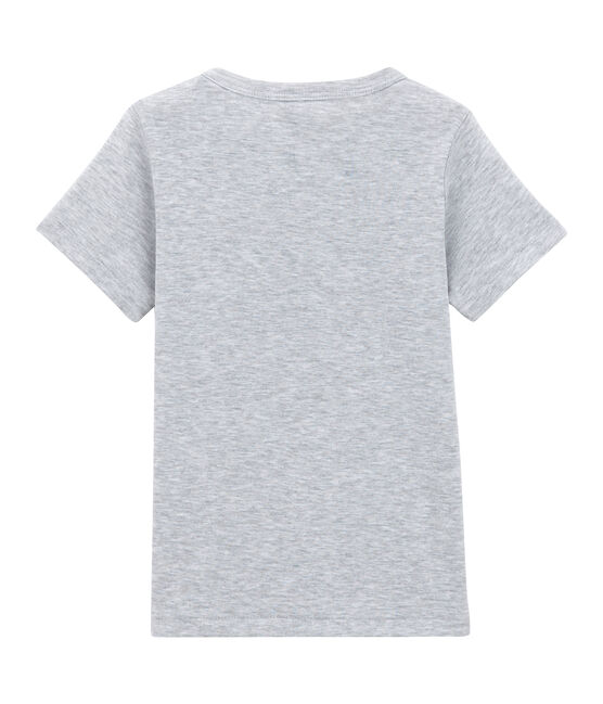 tee-shirt manches courtes petit garçon gris POUSSIERE CHINE