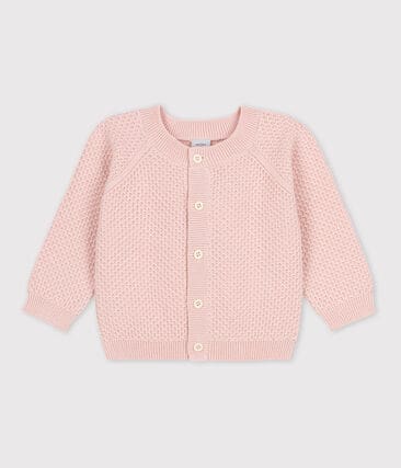 ESSENTIELS - Cardigan bébé en tricot en coton