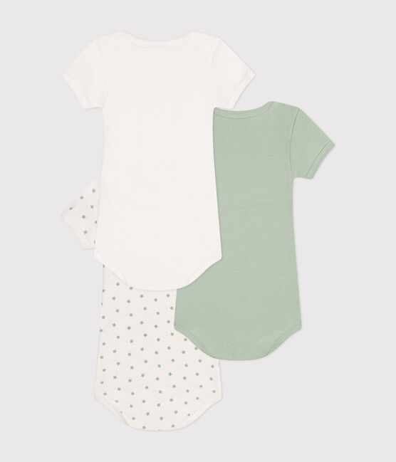 Lot de 3 bodies manches courtes en coton bébé variante 1