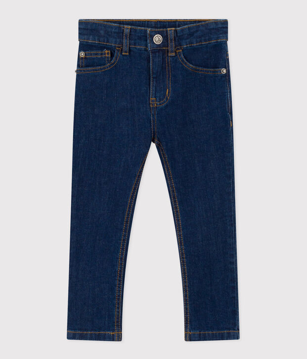 Pantalon droit en denim enfant gar&ccedil;on bleu