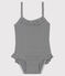 Maillot de bain UPF 50+ bébé bleu ABYSSE/blanc LAIT