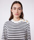 Pull marin femme en coton à rayures