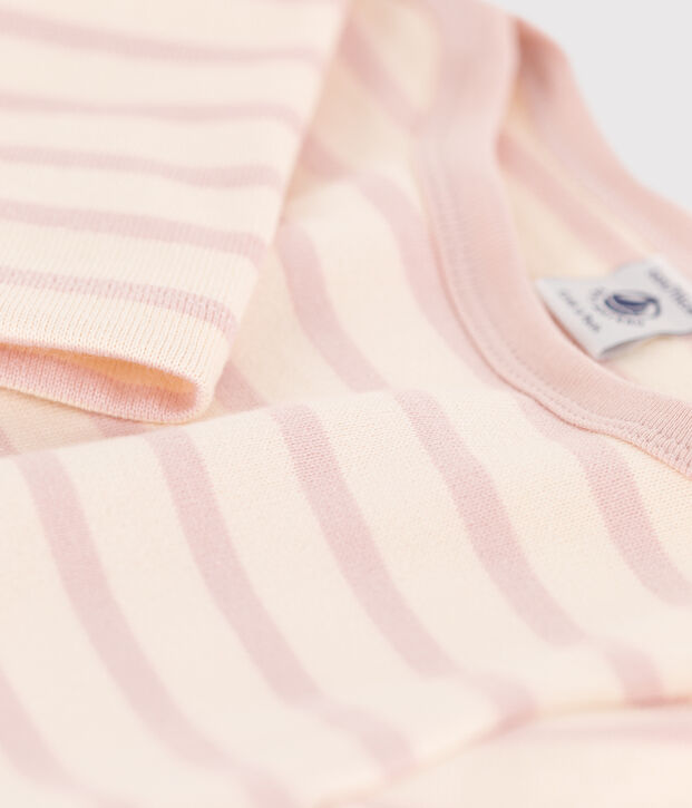 Marini&egrave;re en coton enfant fille / gar&ccedil;on &eacute;cru/rose