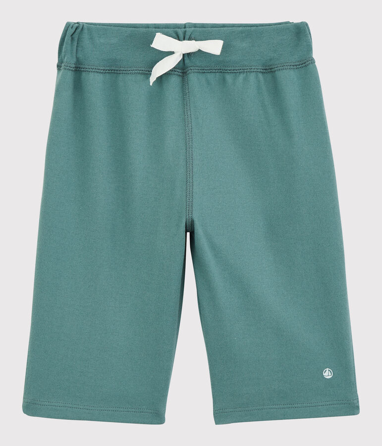 Bermuda en coton enfant gar&ccedil;on vert
