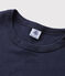 Tee-shirt L'ICONIQUE col rond en coton Femme bleu SMOKING