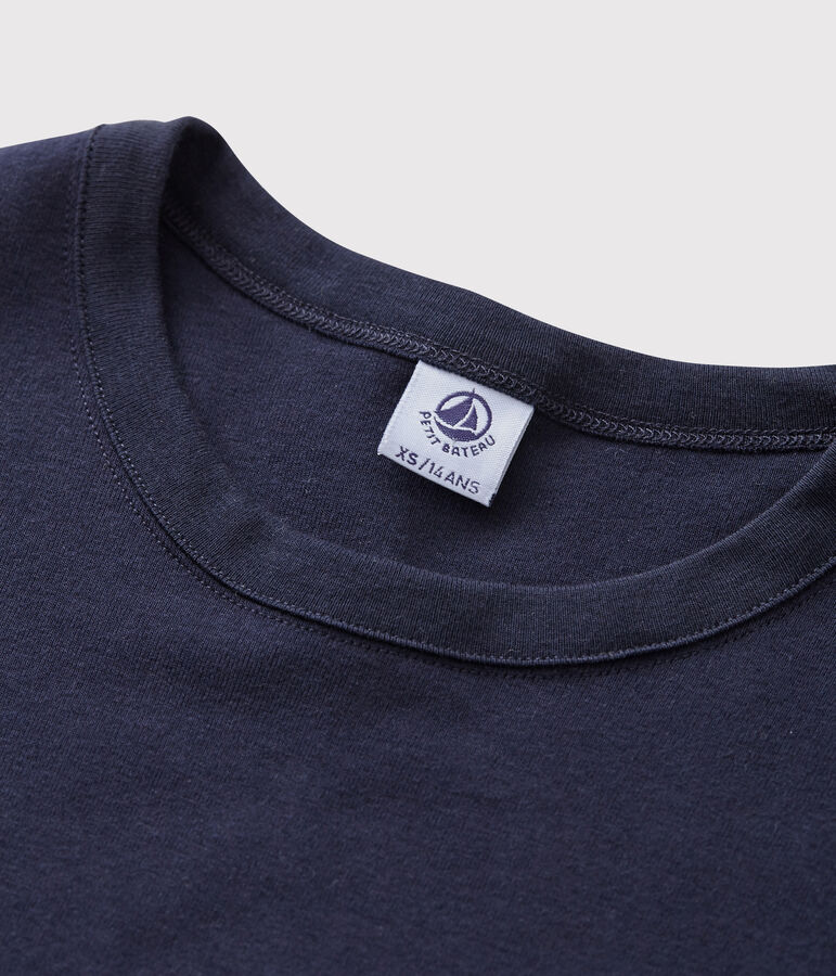 Tee-shirt L'ICONIQUE col rond en coton Femme bleu