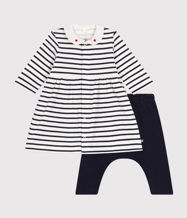 Robe et legging en coton bébé