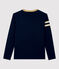 Tee-shirt manches longues en coton enfant garçon bleu SMOKING