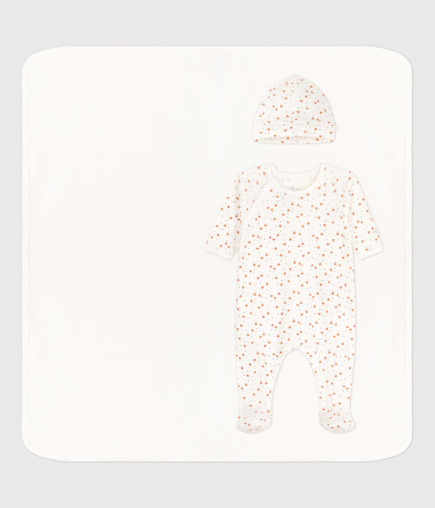 Coffret cadeau naissance b&eacute;b&eacute; en coton multicouleur